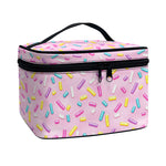 Cute Candy Pattern Print Travel Makeup Bag