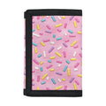 Cute Candy Pattern Print Trifold Wallet