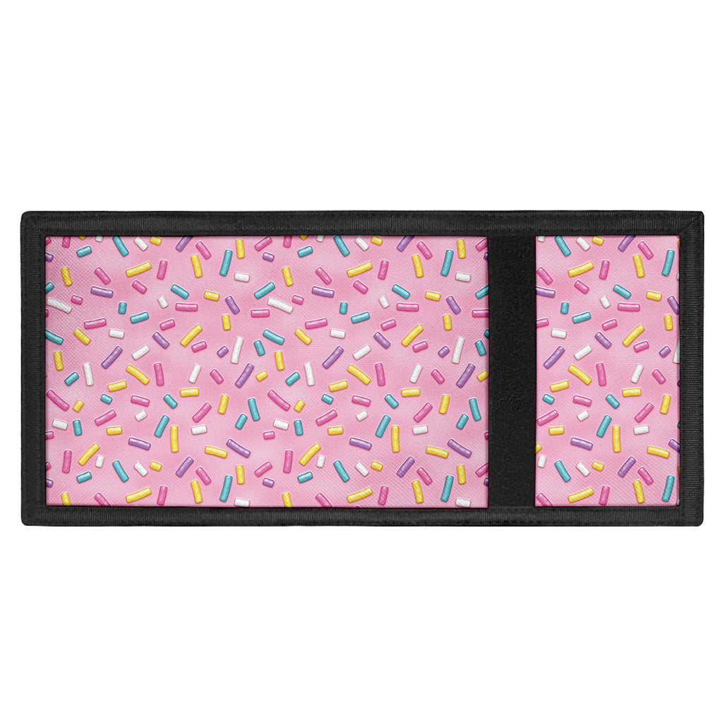 Cute Candy Pattern Print Trifold Wallet