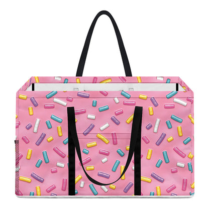 Cute Candy Pattern Print Utility Tote Bag