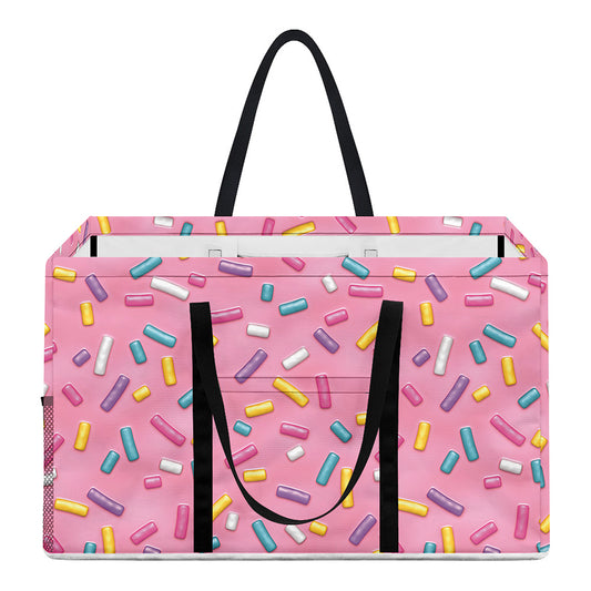 Cute Candy Pattern Print Utility Tote Bag