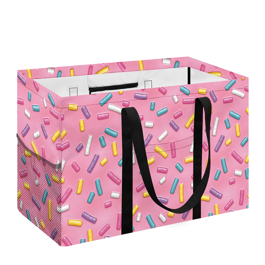 Cute Candy Pattern Print Utility Tote Bag