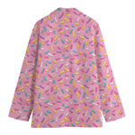 Cute Candy Pattern Print Women's Blazer