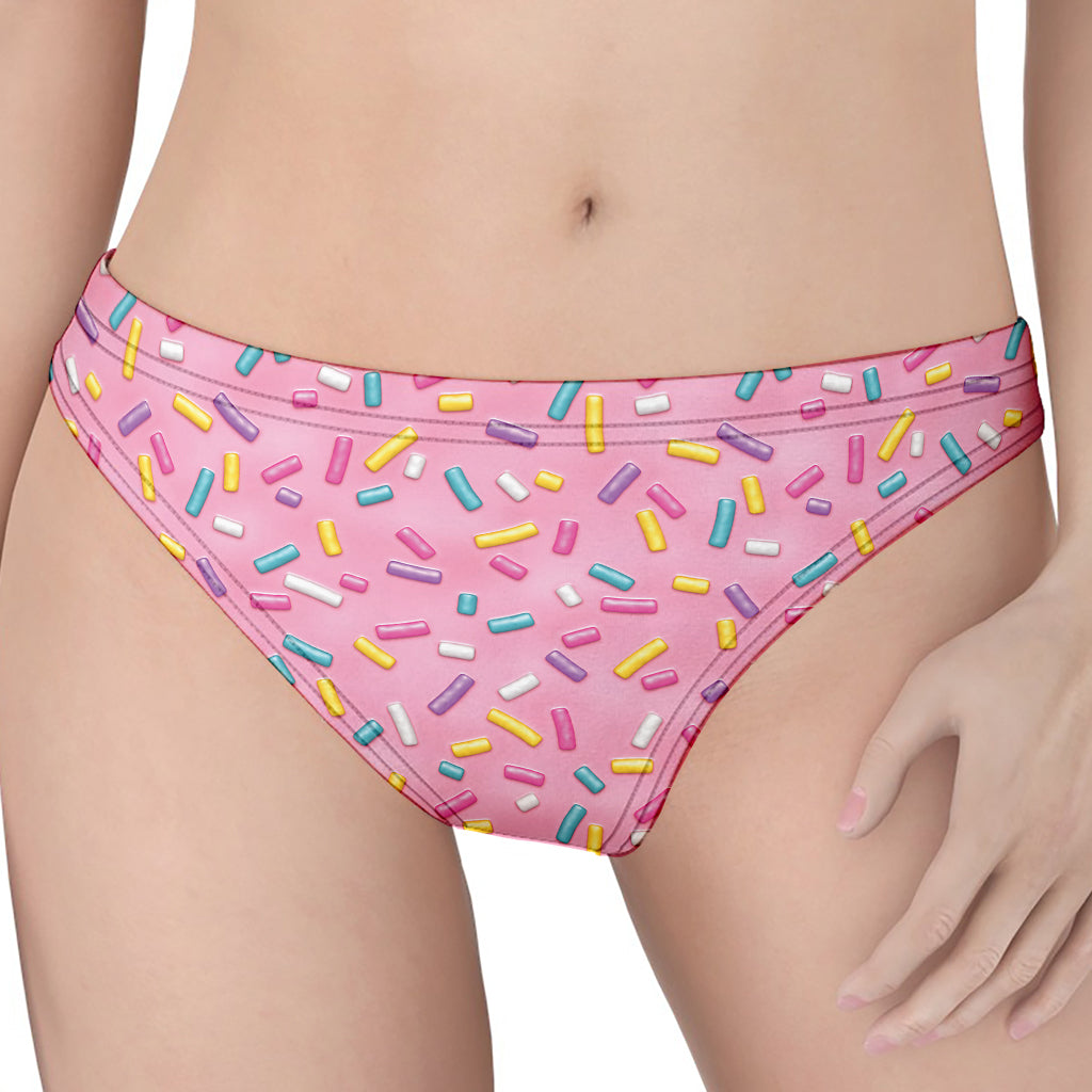 Cute Candy Pattern Print Women's Thong