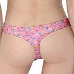 Cute Candy Pattern Print Women's Thong