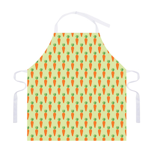 Cute Carrot Pattern Print Adjustable Apron