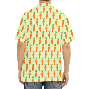 Cute Carrot Pattern Print Aloha Shirt