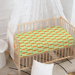 Cute Carrot Pattern Print Baby Crib Sheet
