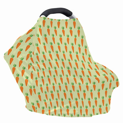 Cute Carrot Pattern Print Baby Seat Cover