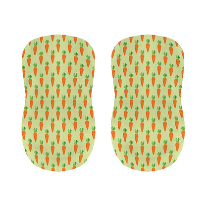 Cute Carrot Pattern Print Bar Stool Covers