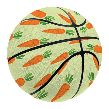 Cute Carrot Pattern Print Basketball