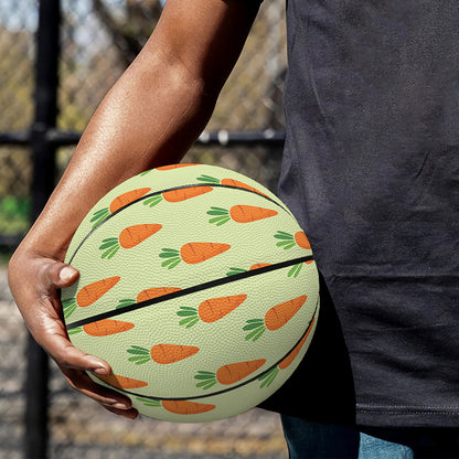 Cute Carrot Pattern Print Basketball