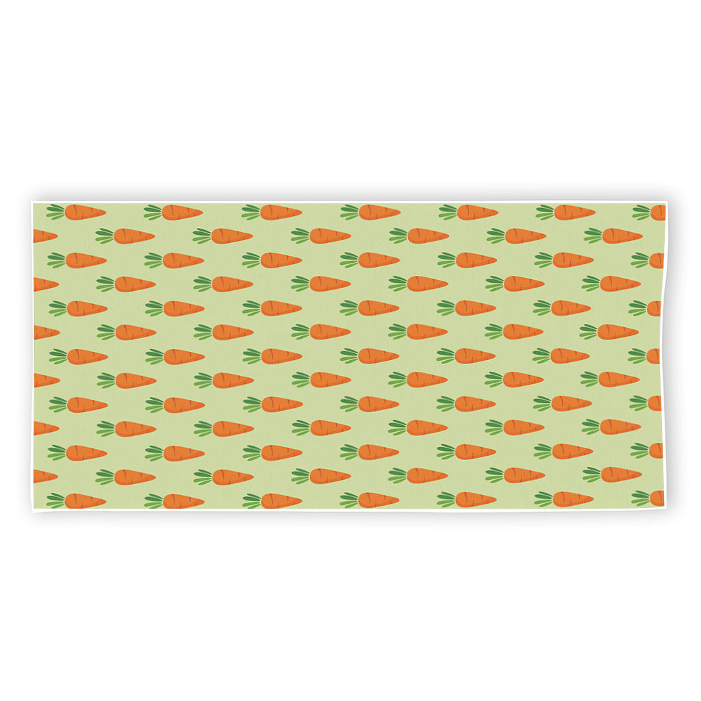 Cute Carrot Pattern Print Beach Towel