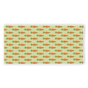 Cute Carrot Pattern Print Beach Towel