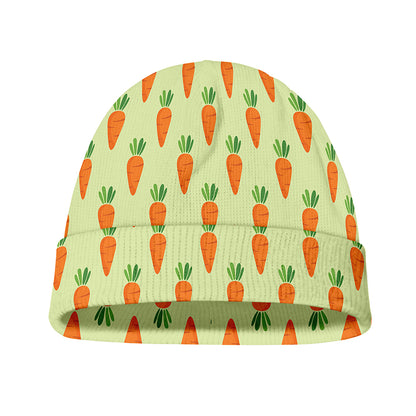 Cute Carrot Pattern Print Beanie
