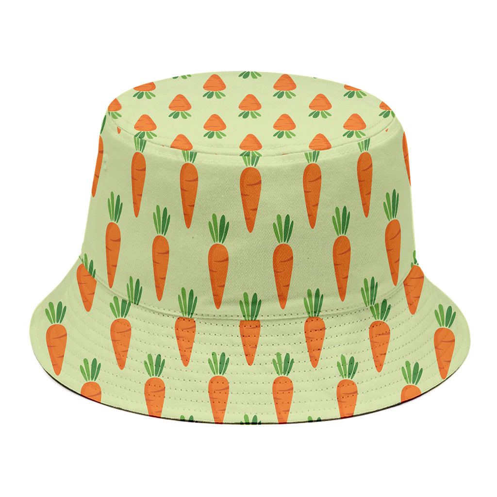 Cute Carrot Pattern Print Bucket Hat