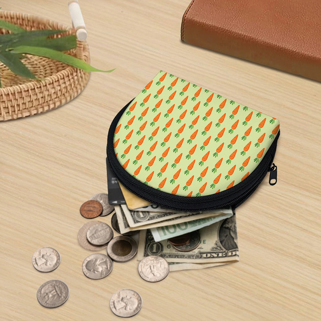 Cute Carrot Pattern Print Coin Purse