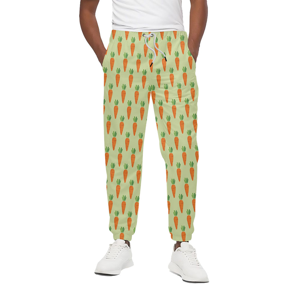 Cute Carrot Pattern Print Cotton Pants
