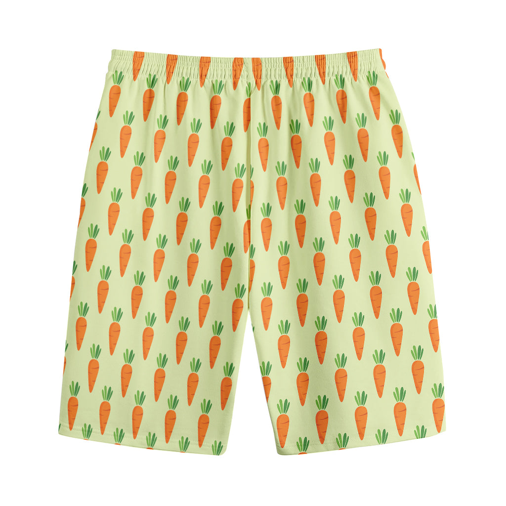 Cute Carrot Pattern Print Cotton Shorts