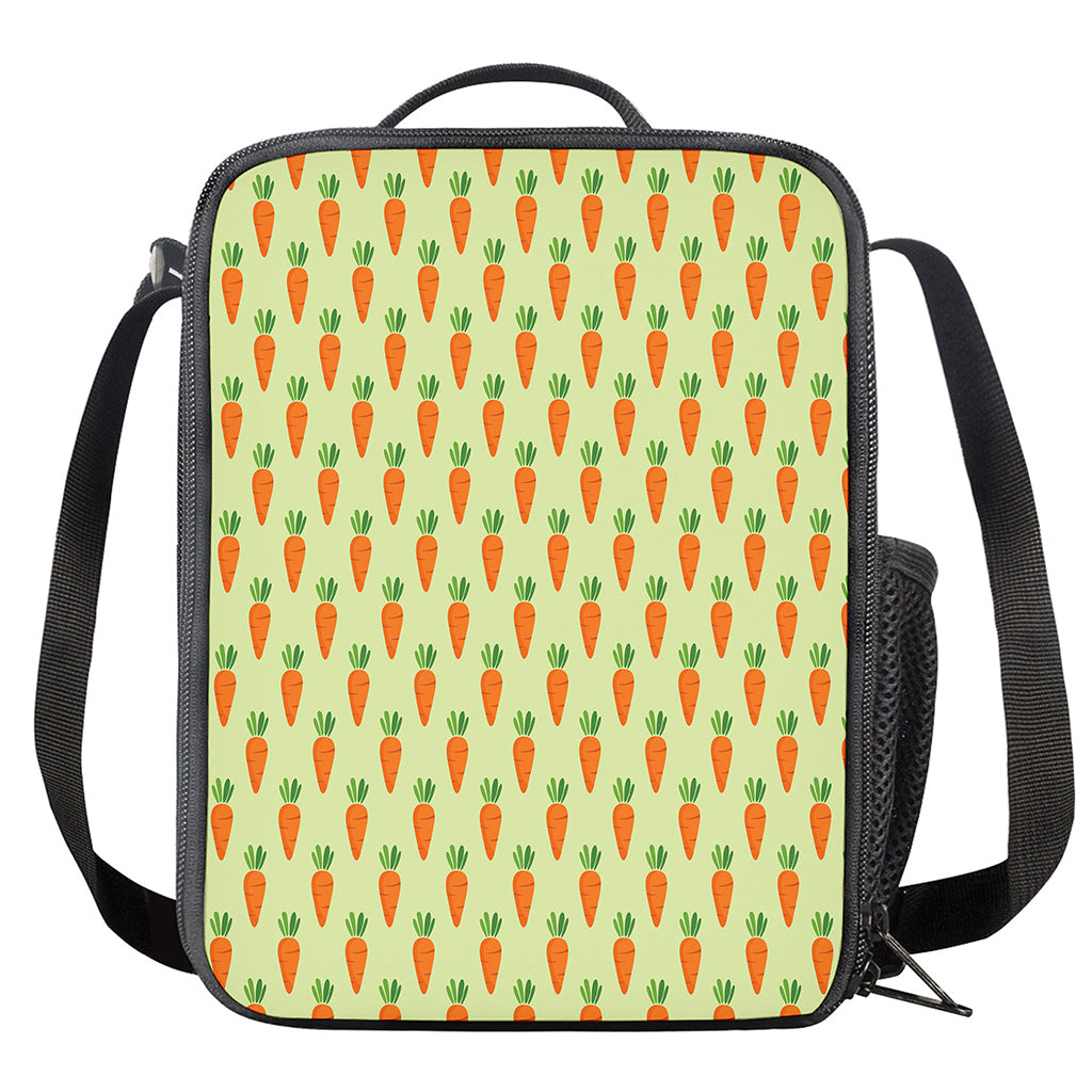 Cute Carrot Pattern Print Crossbody Lunch Bag