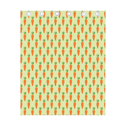 Cute Carrot Pattern Print Curtain