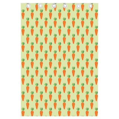 Cute Carrot Pattern Print Curtain