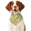 Cute Carrot Pattern Print Dog Bandana