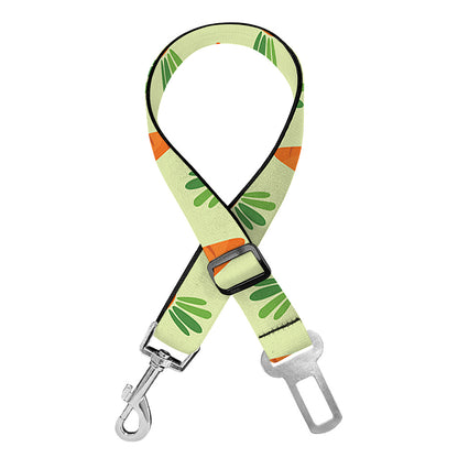 Cute Carrot Pattern Print Dog Seat Belt