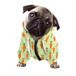 Cute Carrot Pattern Print Dog Zip Up Hoodie