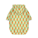Cute Carrot Pattern Print Dog Zip Up Hoodie