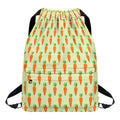 Cute Carrot Pattern Print Drawstring Backpack