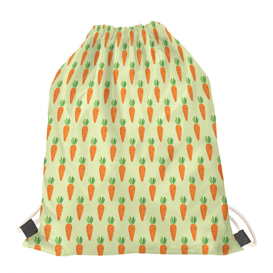 Cute Carrot Pattern Print Drawstring Bag