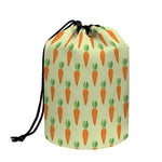 Cute Carrot Pattern Print Drawstring Makeup Bag
