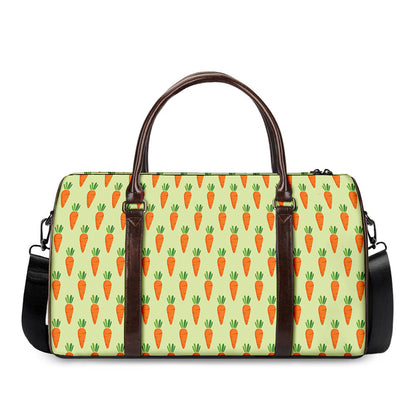 Cute Carrot Pattern Print Duffle Bag