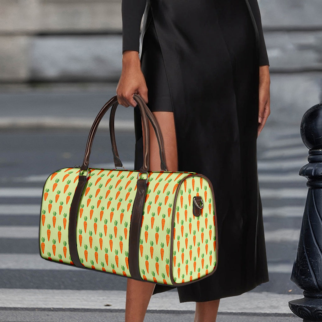 Cute Carrot Pattern Print Duffle Bag