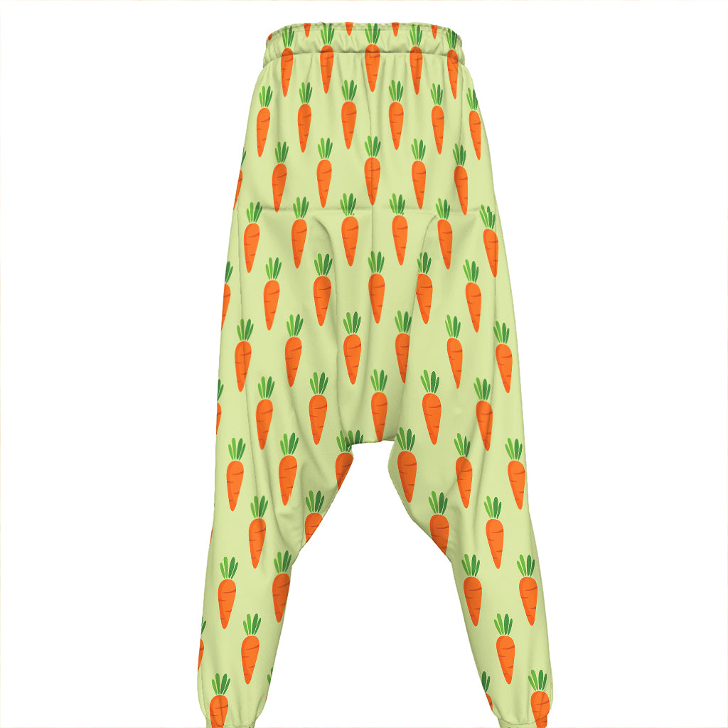 Cute Carrot Pattern Print Hammer Pants