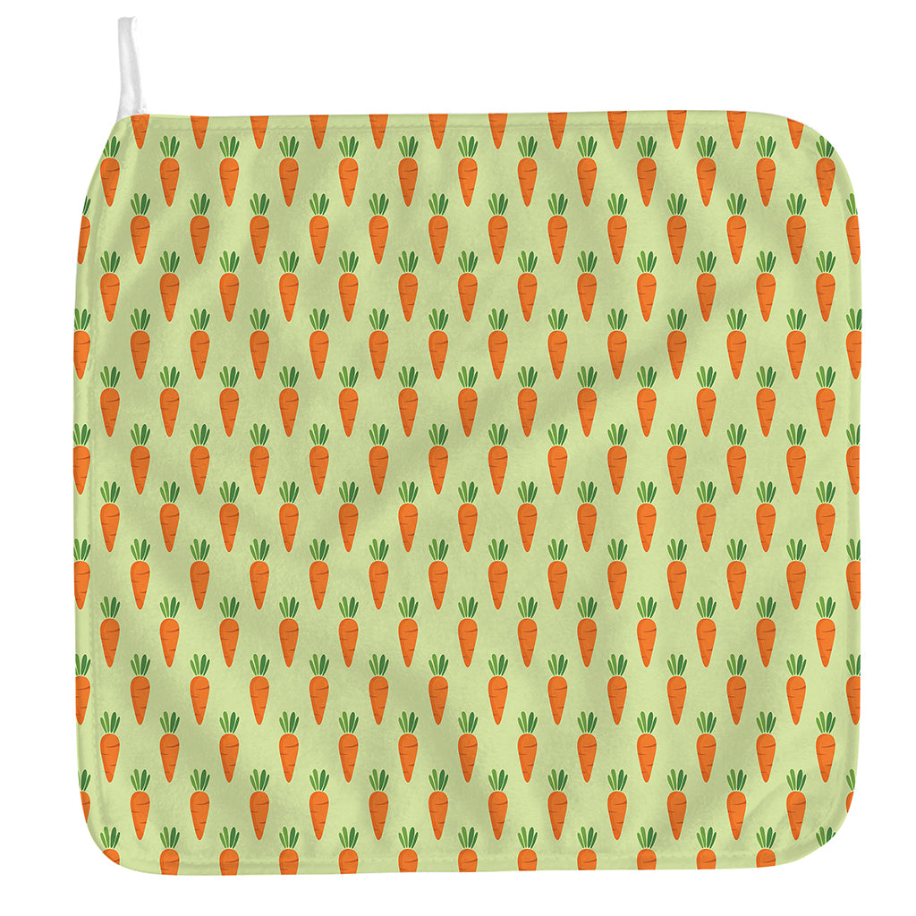 Cute Carrot Pattern Print Hand Towel