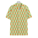 Cute Carrot Pattern Print Hawaiian Shirt