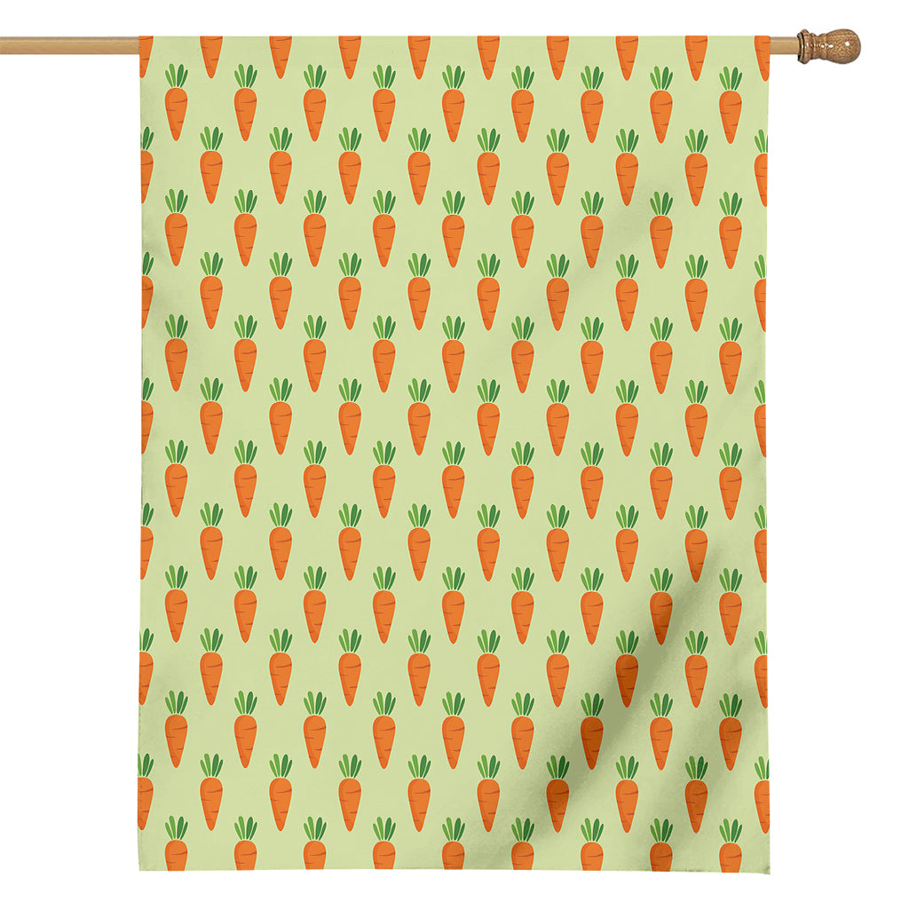 Cute Carrot Pattern Print House Flag