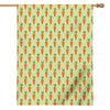 Cute Carrot Pattern Print House Flag