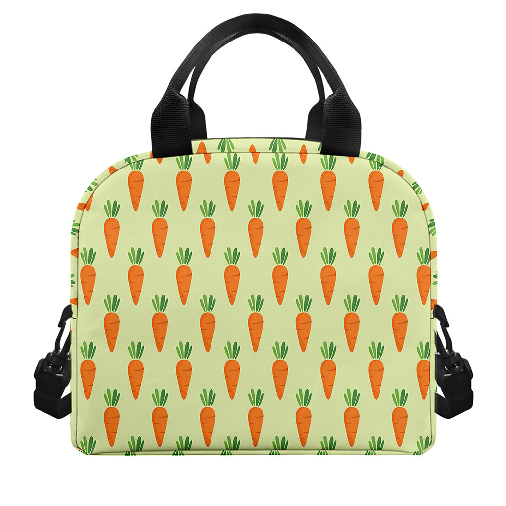 Cute Carrot Pattern Print Insulated Lunch Bag