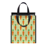 Cute Carrot Pattern Print Insulated Lunch Tote