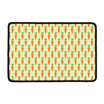 Cute Carrot Pattern Print Kitchen Mat