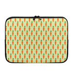 Cute Carrot Pattern Print Laptop Sleeve