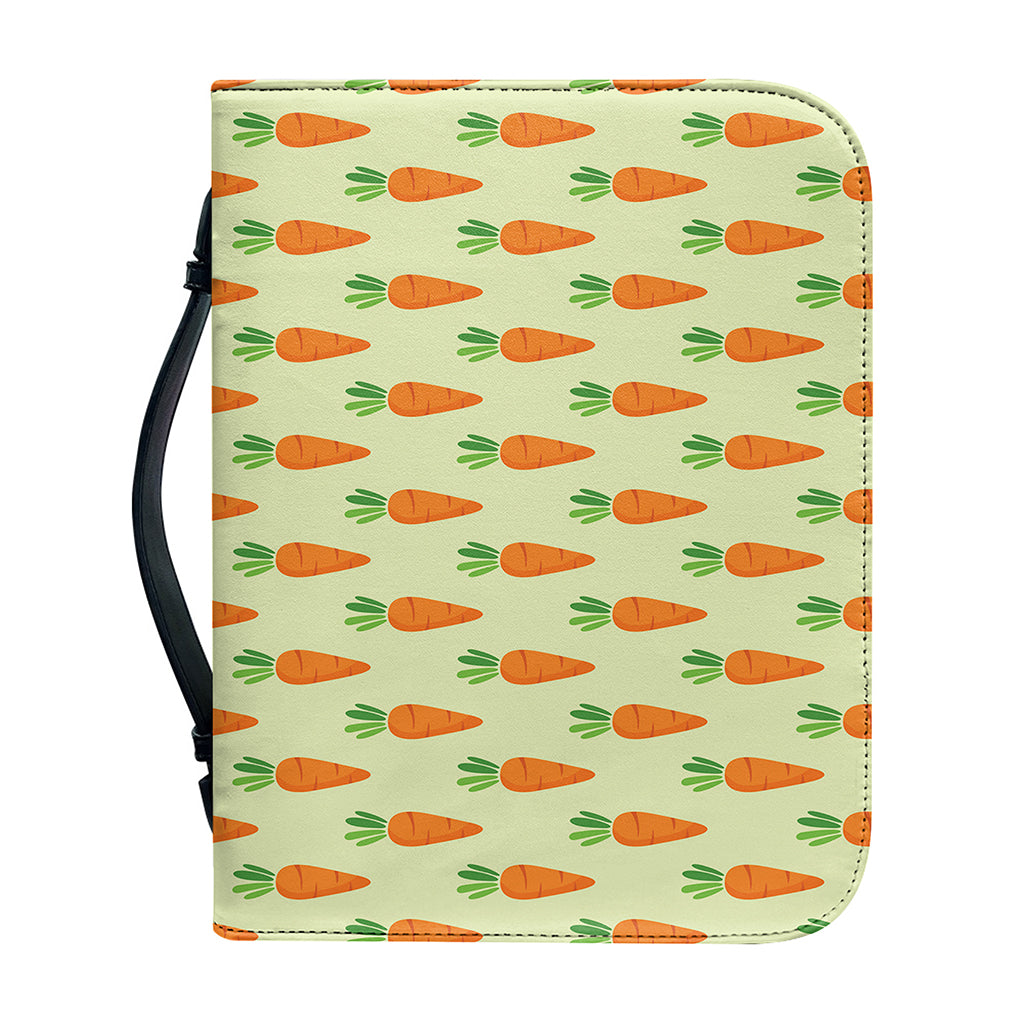 Cute Carrot Pattern Print Leather Bible Cover