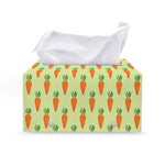 Cute Carrot Pattern Print Leather Tissue Box Cover