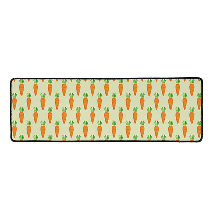 Cute Carrot Pattern Print Long Kitchen Mat