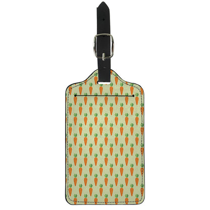 Cute Carrot Pattern Print Luggage Tag