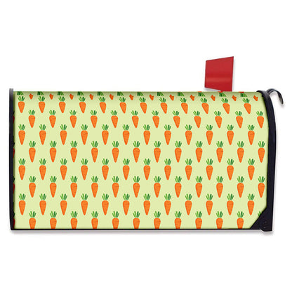 Cute Carrot Pattern Print Mailbox Cover