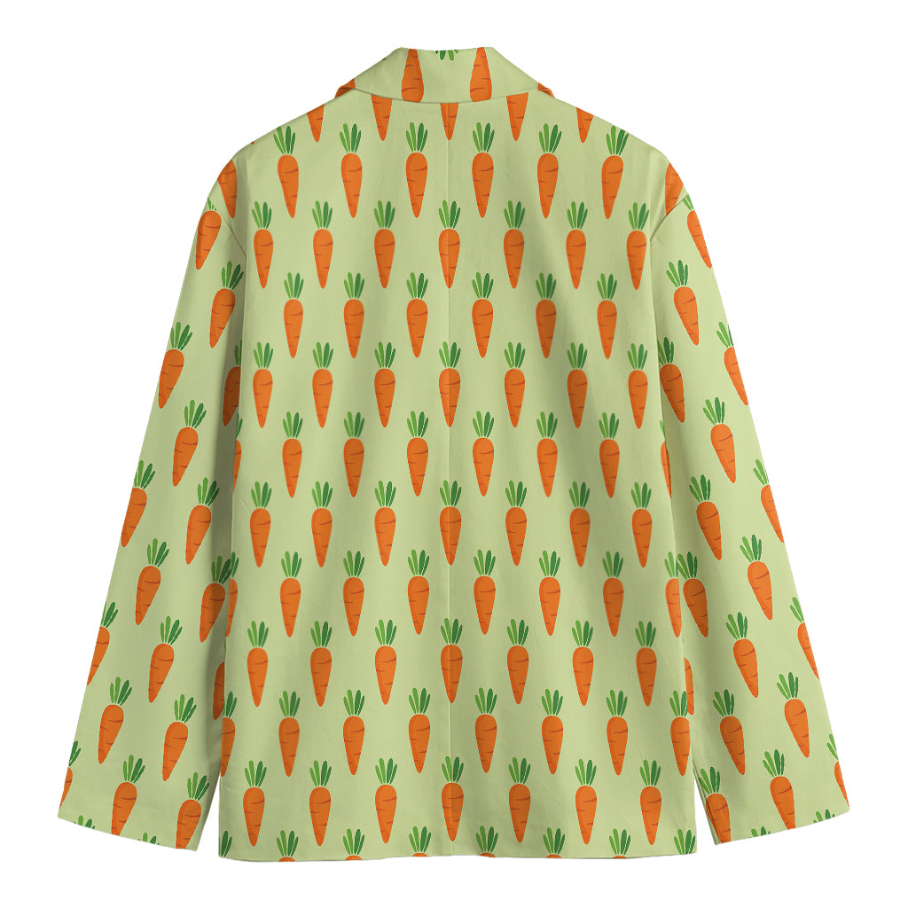 Cute Carrot Pattern Print Men's Blazer